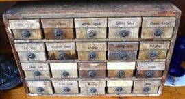20 Drawer Spice Cabinet - All Original