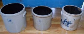Collection of Fort Edward NY Early Soneware Crocks and Jugs