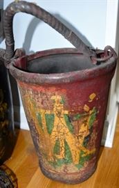 Two early Fire Buckets with original Paint