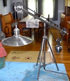 Restoration Hardware Metal Industrial Lamp (Contemporary)