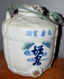2 Japanese Rice Wine Jugs