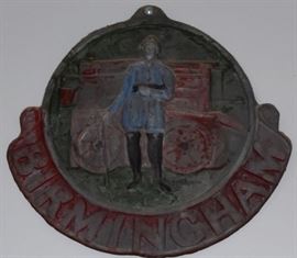 Birmingham Fire Mark with original paint, Circa 1820
