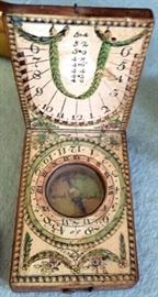 Early 1800' Gentlemans Diptych Compass and Sundial