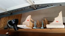 3 Long neck desk lamps