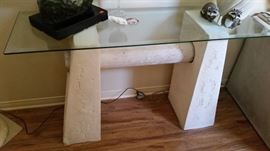 Stone & glass - Entry table
