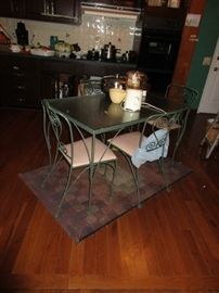 WROUGHT IRON TABLEANDCHAIRS