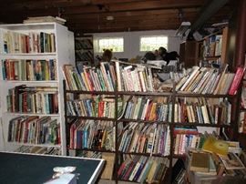 BOOKS AND MORE BOOKS WE HAVE ABOUT 50,000 BOOKS