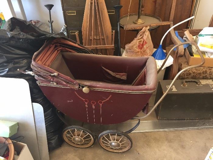 Antique baby carriage $50 obo needs some tlc