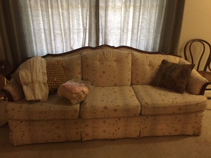 Vintage reproduction sofa great cond. $80 obo