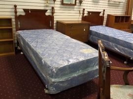 twin beds & frame, mattress & box priced separately