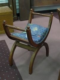 table, six chairs plus two leaves - matching buffet & savonarola chair priced separately