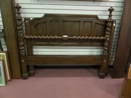 vintage queen bed & frame