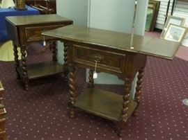 vintage drop leaf end tables
