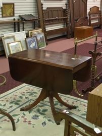 antique drop leaf table 