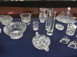 collectibles - glass ware - crystal - decor - cookie jar's vintage glass - McCoy - Mikasa Classic Flair & vintage china