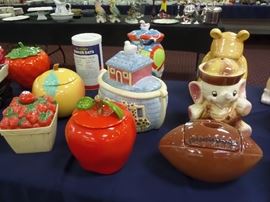 collectibles - glass ware - crystal - decor - cookie jar's vintage glass - McCoy - Mikasa Classic Flair & vintage china