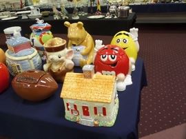 collectibles - glass ware - crystal - decor - cookie jar's vintage glass - McCoy - Mikasa Classic Flair & vintage china