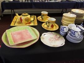 collectibles - glass ware - crystal - decor - cookie jar's vintage glass - McCoy - Mikasa Classic Flair & vintage china