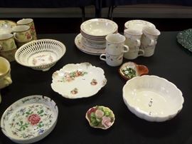 collectibles - glass ware - crystal - decor - cookie jar's vintage glass - McCoy - Mikasa Classic Flair & vintage china