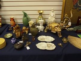 collectibles - glass ware - crystal - decor - cookie jar's vintage glass - McCoy - Mikasa Classic Flair & vintage china