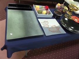 collectibles - glass ware - crystal - decor - cookie jar's vintage glass - McCoy - Mikasa Classic Flair & vintage china