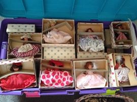 • Antique dolls including: Nancy Ann Story book Dolls in Orig Boxes