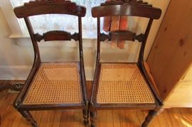 Rosewood George III caned seat
