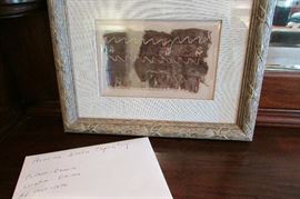 Peruvian Framed Cloth Late Intermediate Period