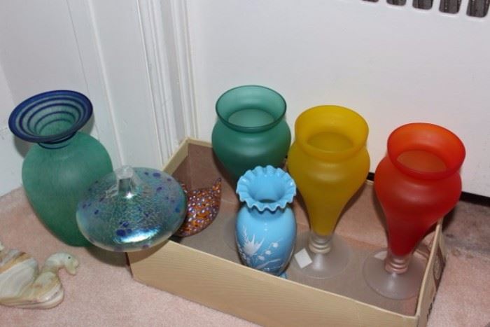 Satin Glass / Vases