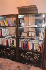 Books & Stenciled Bookcases