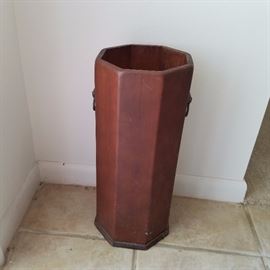 Vintage wood umbrella stand