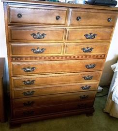 Tall wood gentleman's chest