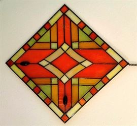 Stained glass panel