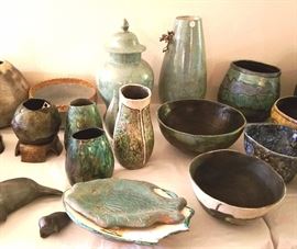 Hand crafted Raku pottery by Shirley Anderson