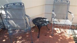 Wrought iron chairs