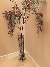 HOME DECOR'=FAUX FLOWERS IN VASE