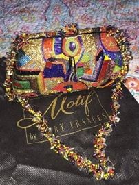 MARY FRANCES BEADED HANDBAG