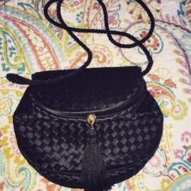 BOTTEGA VENETA SATIN EVENING BAG