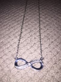 STERLING SILVER INFINITY NECKLACE