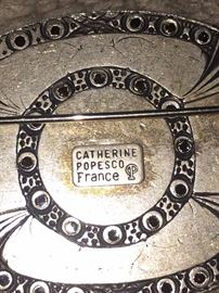 CATHERINE POPESCO BROOCH AND BRACELET