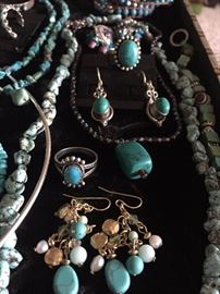NATURAL TURQUOISE JEWELRY- NAVAJO / ZUNI / NATIVE AMERICAN