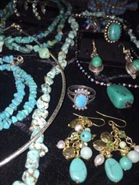NATURAL TURQUOISE JEWELRY- NAVAJO / ZUNI / NATIVE AMERICAN