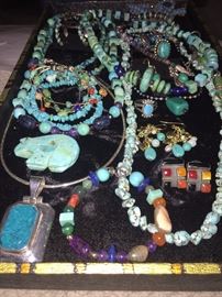 NATURAL TURQUOISE JEWELRY- NAVAJO / ZUNI / NATIVE AMERICAN