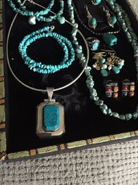 NATURAL TURQUOISE JEWELRY- NAVAJO / ZUNI / NATIVE AMERICAN
