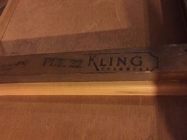 VINTAGE KLING COLONIAL CORNER DESK