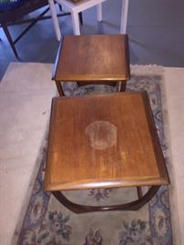 DANISH TEAK MID-CENTURY MODERN NESTING TABLES