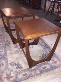 DANISH TEAK MID-CENTURY MODERN NESTING TABLES