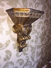 ORNATE GOLDEN SHELVES