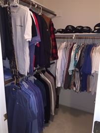MENS CLOTHING SIZE LARGE -JACKETS SIZE 40 PANTS SIZE 33X30