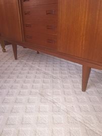 MID-CENTURY CLAUSEN & SON DANISH TEAK SIDEBOARD / CREDENZA
